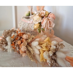 Palma wielkanocna z suszonych i stabilizowanych roślin Morela